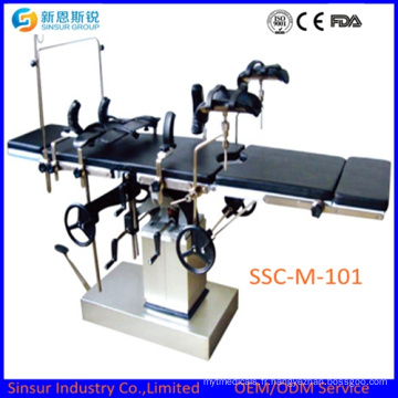 Chine Fabricant Supply Manual Operation Utilisation de l&#39;hôpital Operating Surgical Table